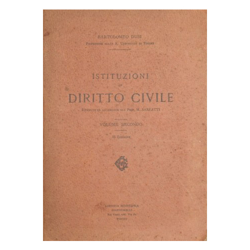 Istituzioni di Diritto Civile. Vol. II