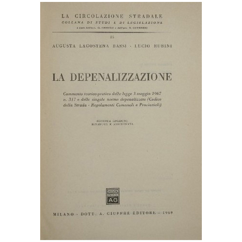 La depenalizzazione