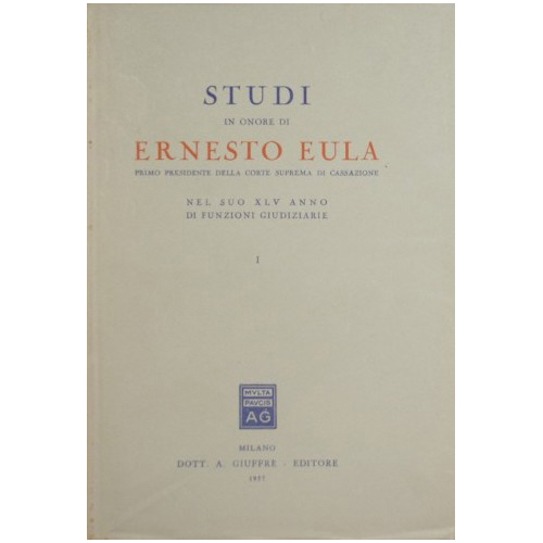 Studi in onore di Ernesto Eula