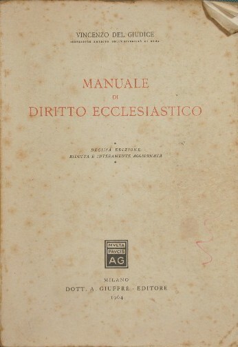 Manuale di diritto ecclesiastico