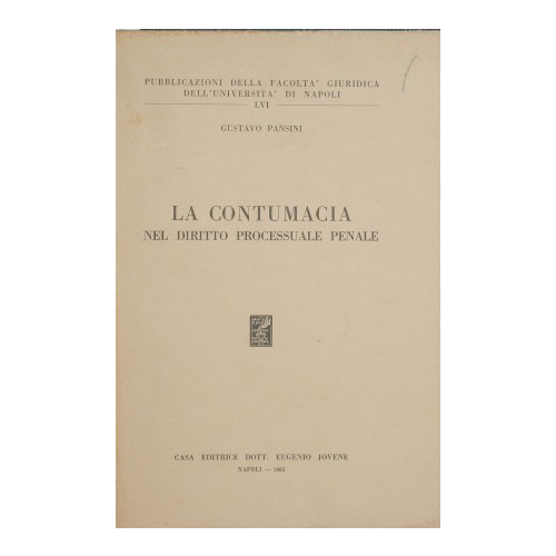 La contumacia nel diritto processuale penale