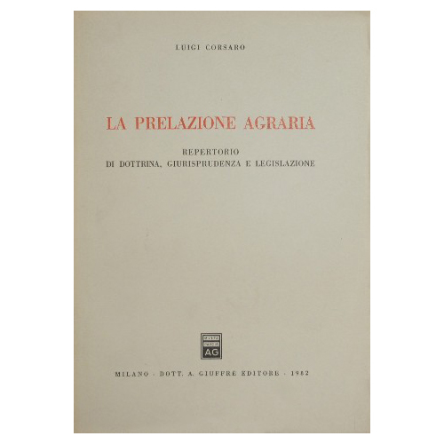 La prelazione agraria