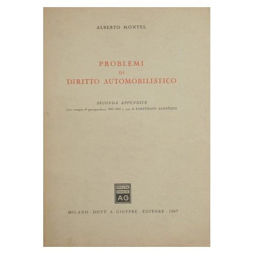 Problemi di diritto automobilistico