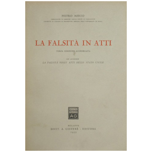 La falsità in atti