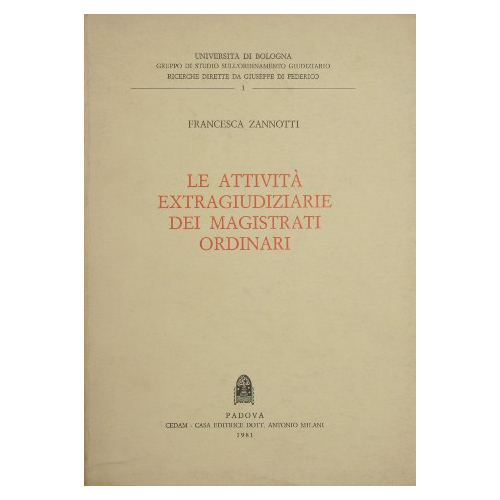 Le attività extragiudiziarie dei magistrati ordinari