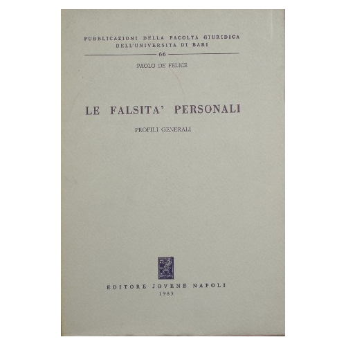 Le falsità personali