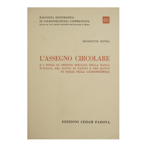 L'assegno circolare e i titoli di credito speciali della banca …