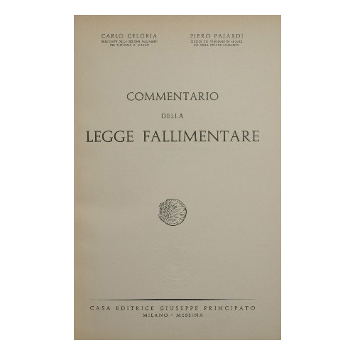 Commentario della legge fallimentare