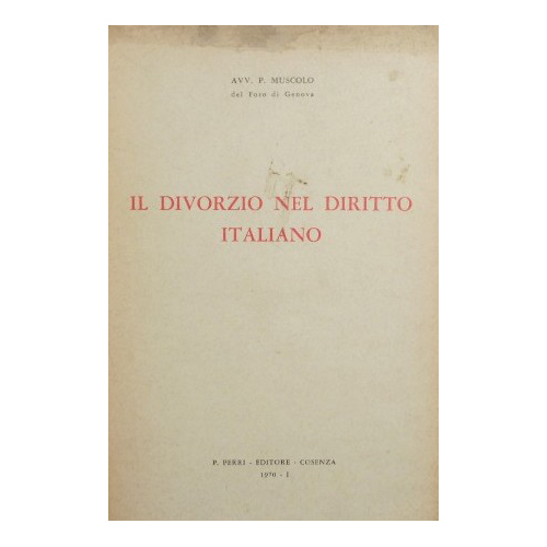 Il divorzio nel diritto italiano