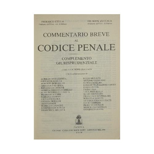 Commentario breve al Codice Penale