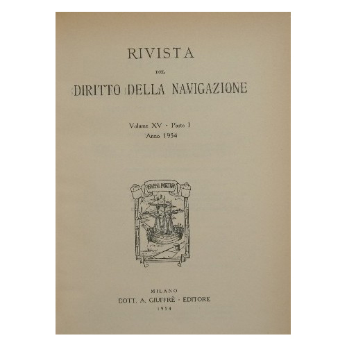 Rivista del Diritto della Navigazione. Anno 1954