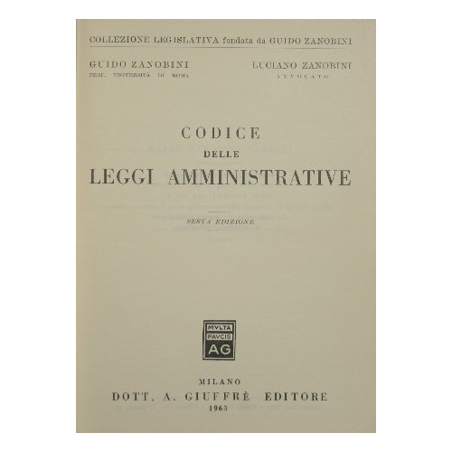 Codice delle leggi amministrative