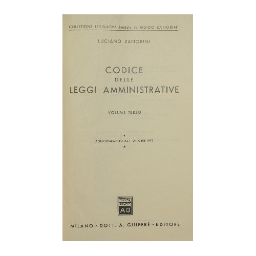 Codice delle leggi amministrative