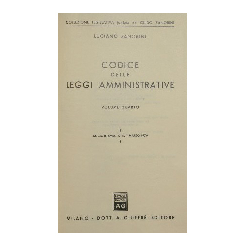 Codice delle leggi amministrative