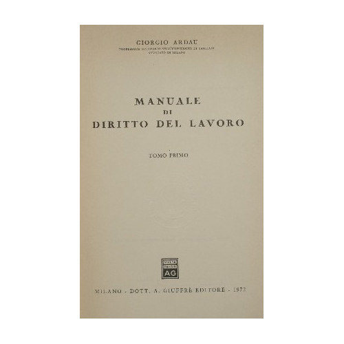 Manuale di Diritto del Lavoro