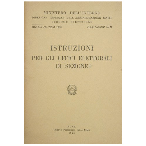 Istruzioni per gli uffici elettorali di sezione