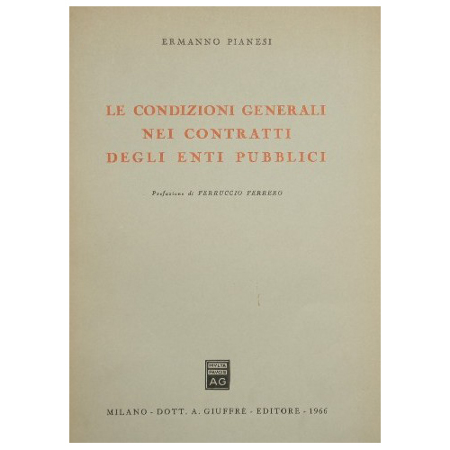 Le condizioni generali nei contratti degli enti pubblici