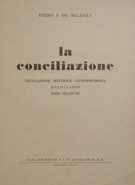 La conciliazione