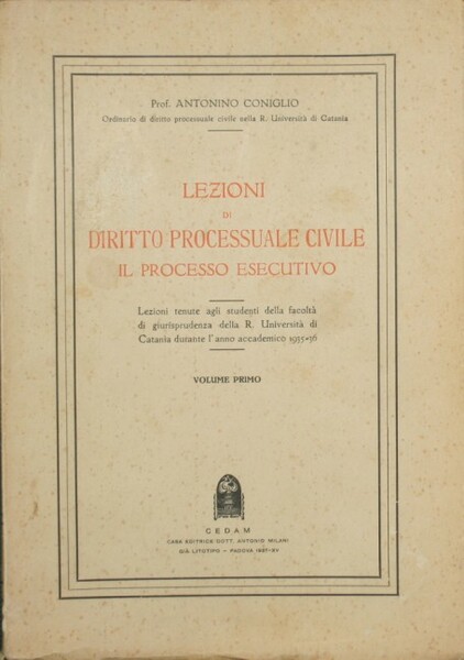 Lezioni di Diritto processuale civile - Il processo esecutivo