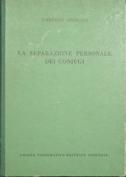 La separazione personale dei coniugi