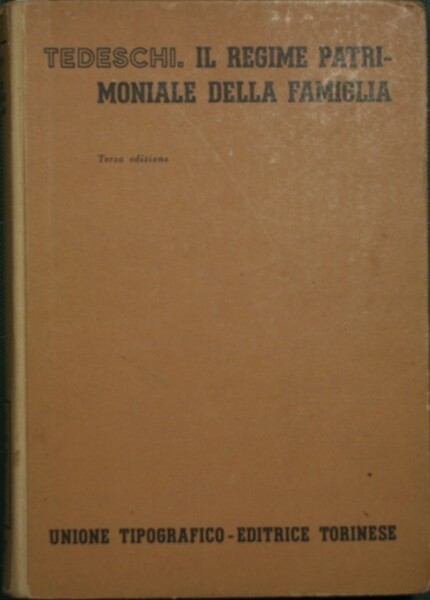 Il regime patrimoniale della famiglia