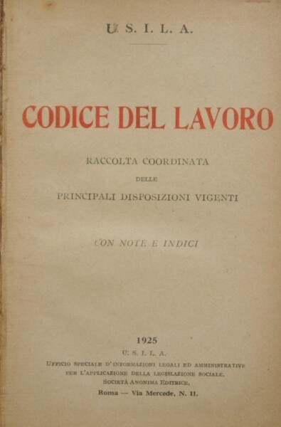 Codice del lavoro