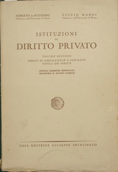 Istituzioni di diritto privato. Vol. II