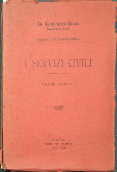 I servizi civili. Vol. II