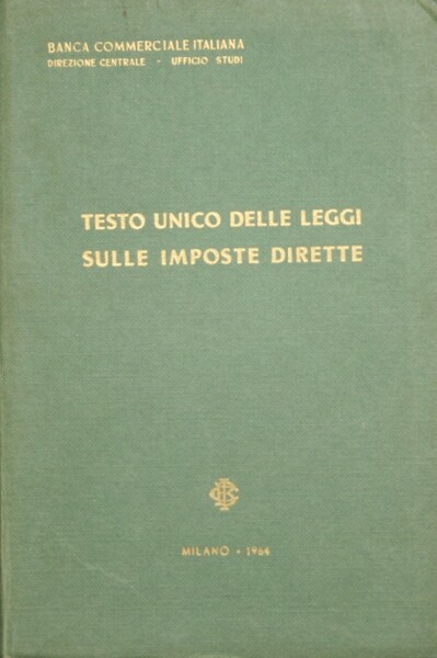 Testo unico delle leggi sulle imposte dirette