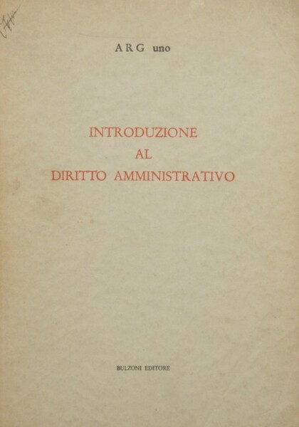 Introduzione al diritto amministrativo