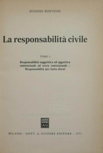 La responsabilità civile