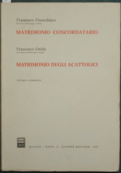 Matrimonio concordatario; Matrimonio degli acattolici