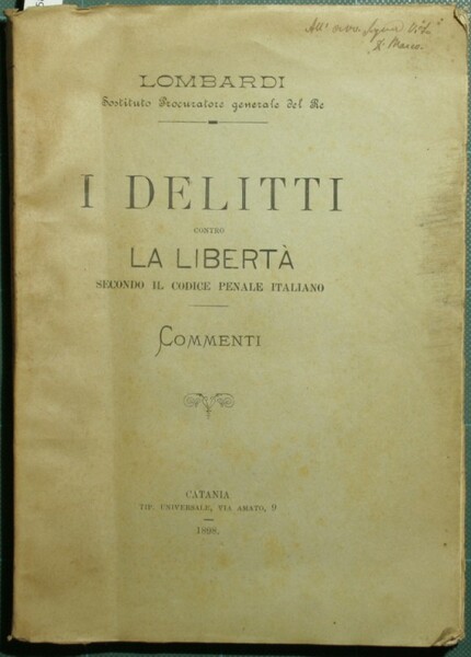 I delitti contro la libertà secondo il codice penale Italiano