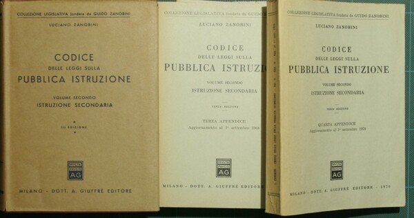 Codice delle leggi sulla pubblica istruzione. Vol. II