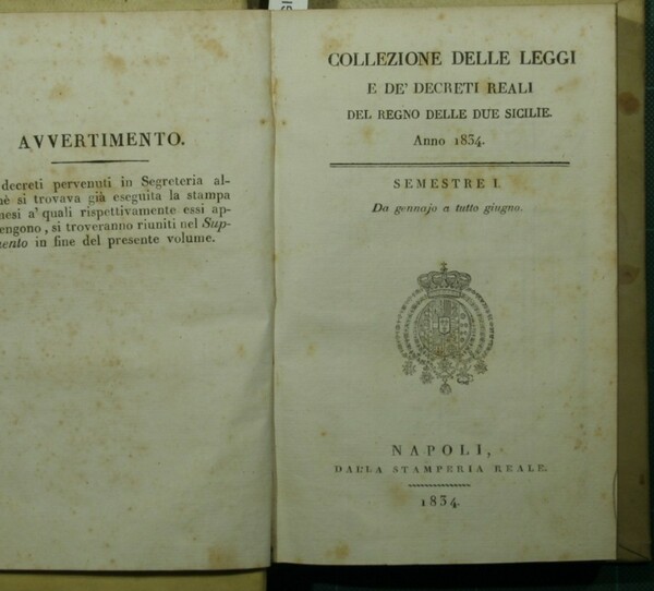 Collezione delle leggi e de' decreti reali del Regno delle …