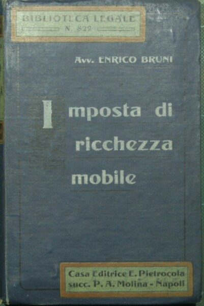 Leggi, decreti e regolamenti sulla ricchezza mobile