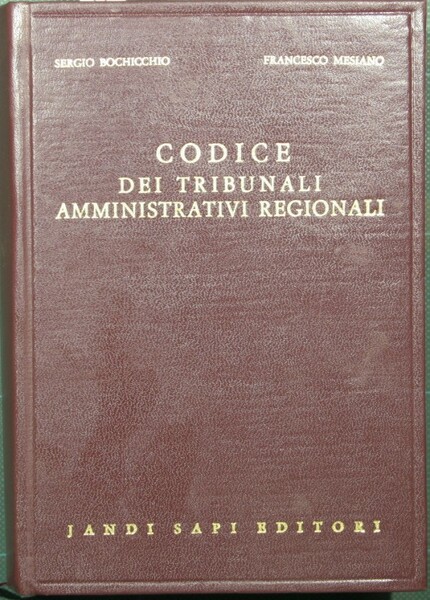 Codice dei tribunali amministrativi regionali