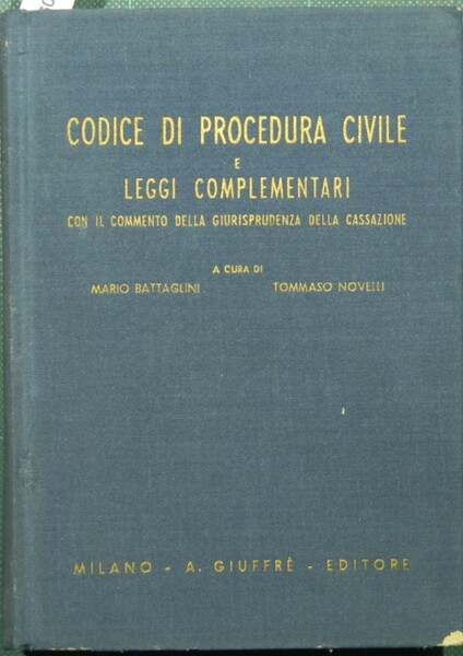 Codice di procedura civile e leggi complementari