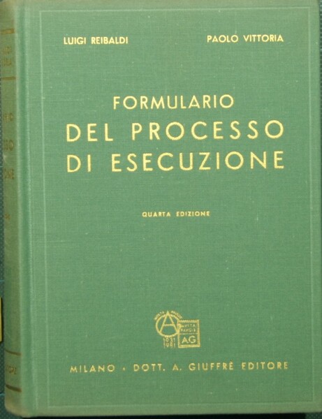 Formulario del processo di esecuzione