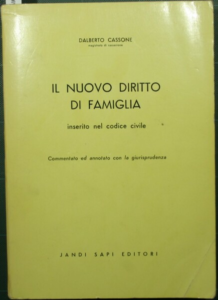 Il nuovo diritto di famiglia