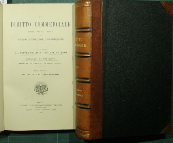 Il diritto commerciale. Vol. VII - 1915