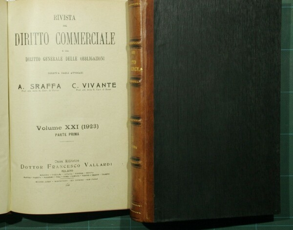 Rivista di diritto commerciale. Vol. XXI