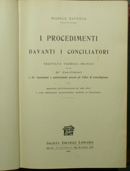 I procedimenti davanti i conciliatori