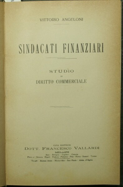 Sindacati finanziari