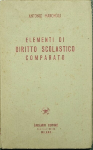 Elementi di diritto scolastico comparato