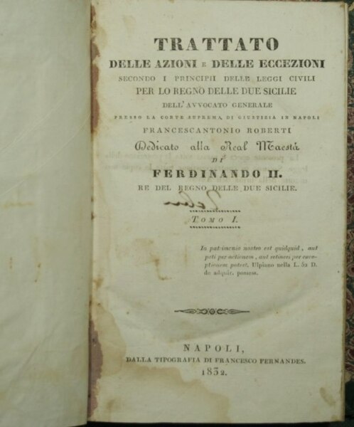 Trattato delle azioni e delle eccezioni secondo i principii delle …