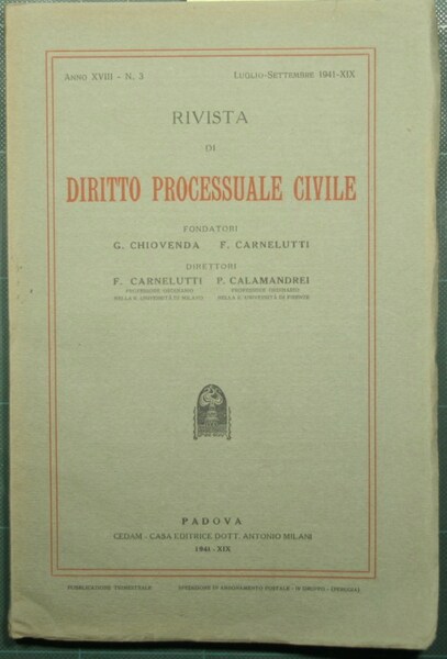 Rivista di diritto processuale civile. N. 3