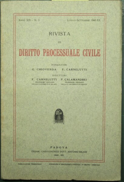 Rivista di diritto processuale civile. N. 3