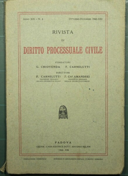 Rivista di diritto processuale civile. N. 4