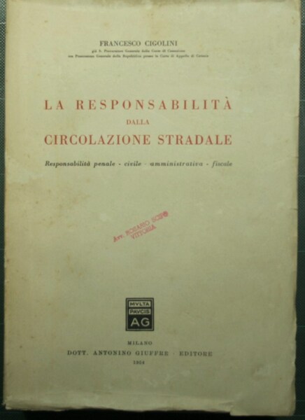 La responsabilità dalla circolazione stradale